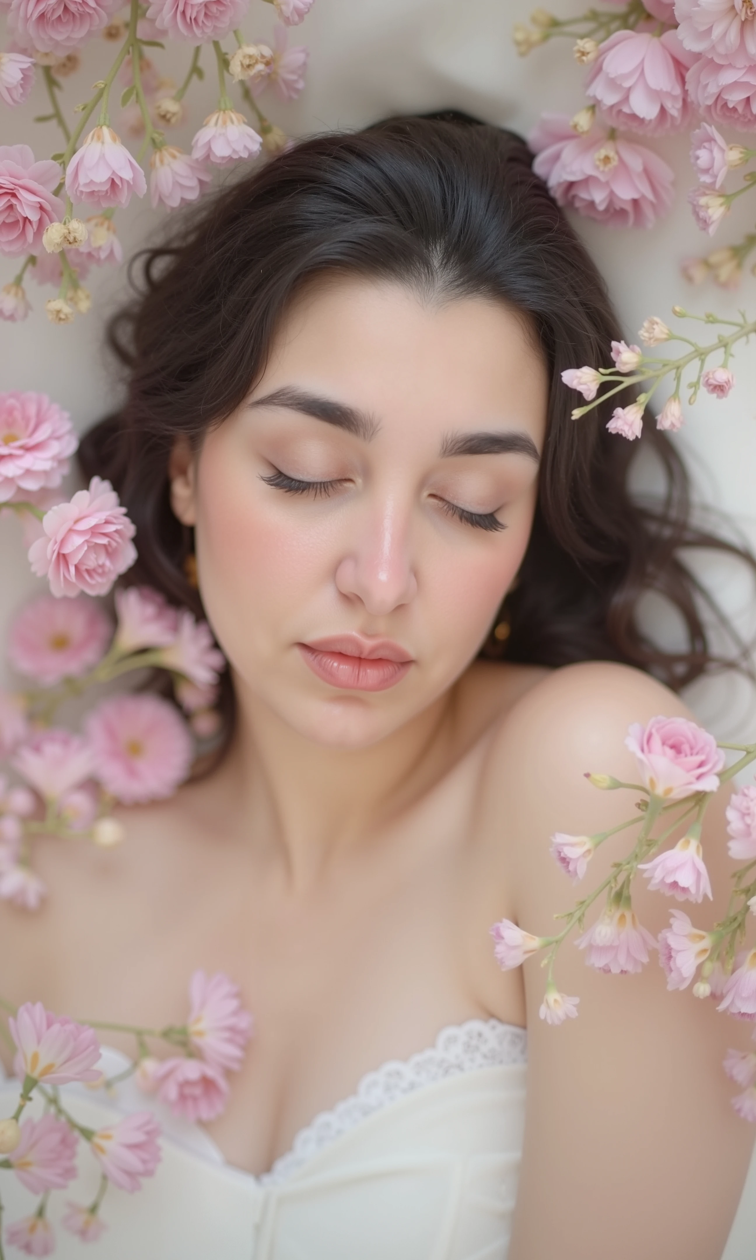 portrait of DEN_jana_defi,
laying in a rose bed with heaps of roses wearing flowers as clothing, (Roses:1.3), Rose, Rose petals, laying in a (pile of roses:1.3), (mound of roses:1.3), (heap of rose:1.3)s, lots of roses,
bokeh, f1.4, 40mm, photorealistic, raw, 8k, textured skin, skin pores, intricate details <lora:epi_noiseoffset2:1>, epiCRealism <lora:ClothingAdjuster3:-0.8>