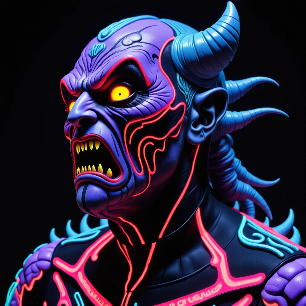 fluorescent demon, cybernetic demon