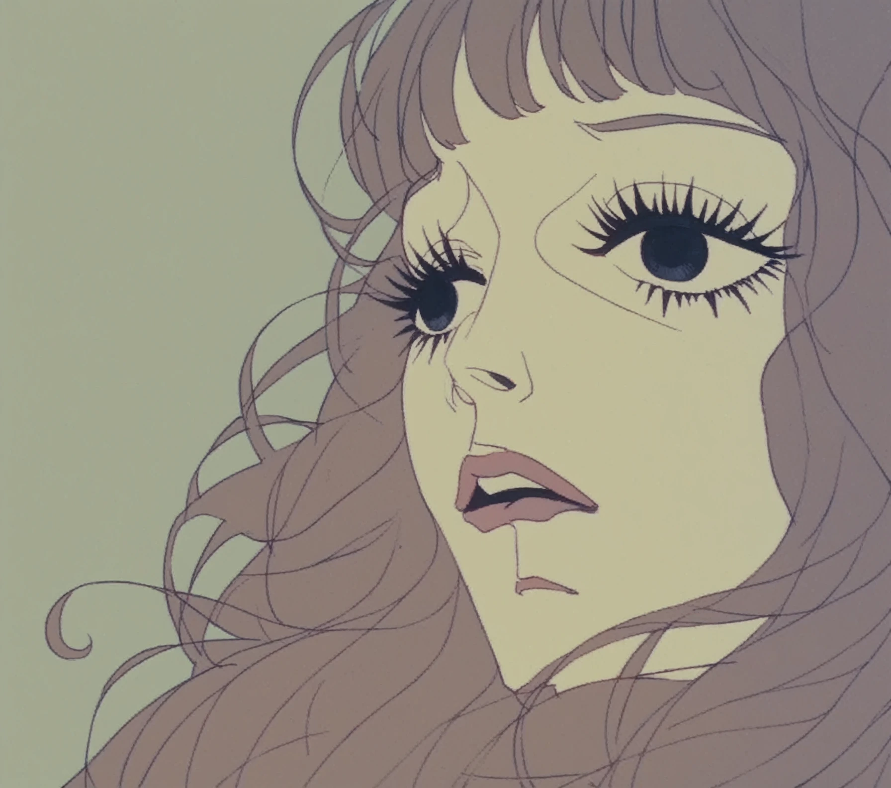 <lora:Belladonna_pony_v1:1>a frame from "Belladonna of Sadness \(1973\)", surrealist art piece, a portrait of a young woman,, score_9, score_6_up, score_7_up