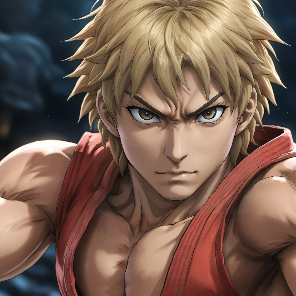 1boy <lora:last:0.8> KenSFXL, (anime, masterpiece, intricate:1.3), (best quality, hires textures, high detail:1.2), (4k),(incredibly detailed:1.4),UHD, 8K, ultra detailed