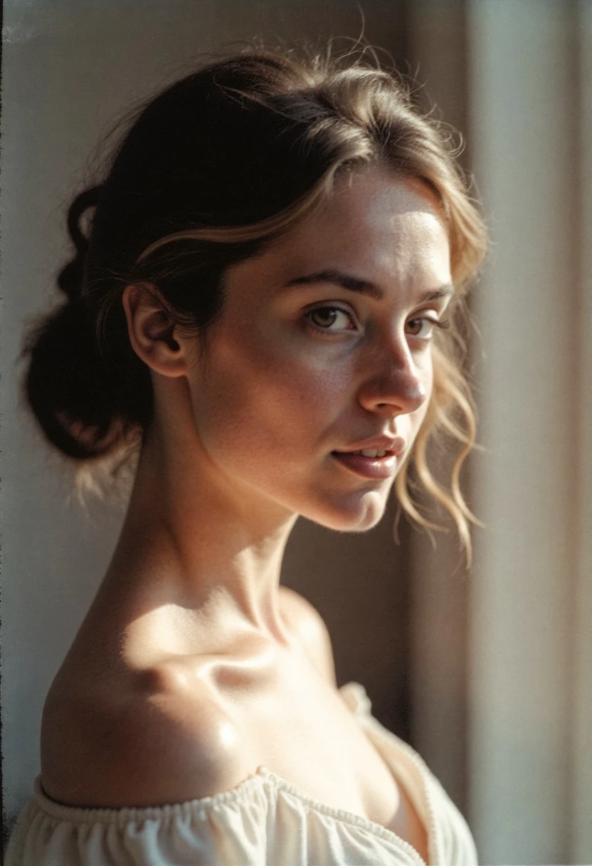 lith_argenta_Superbrom_SBS11PE_FLUX, a 20 y.o. french woman, happy & natural beauty,  film grain, soft shadow