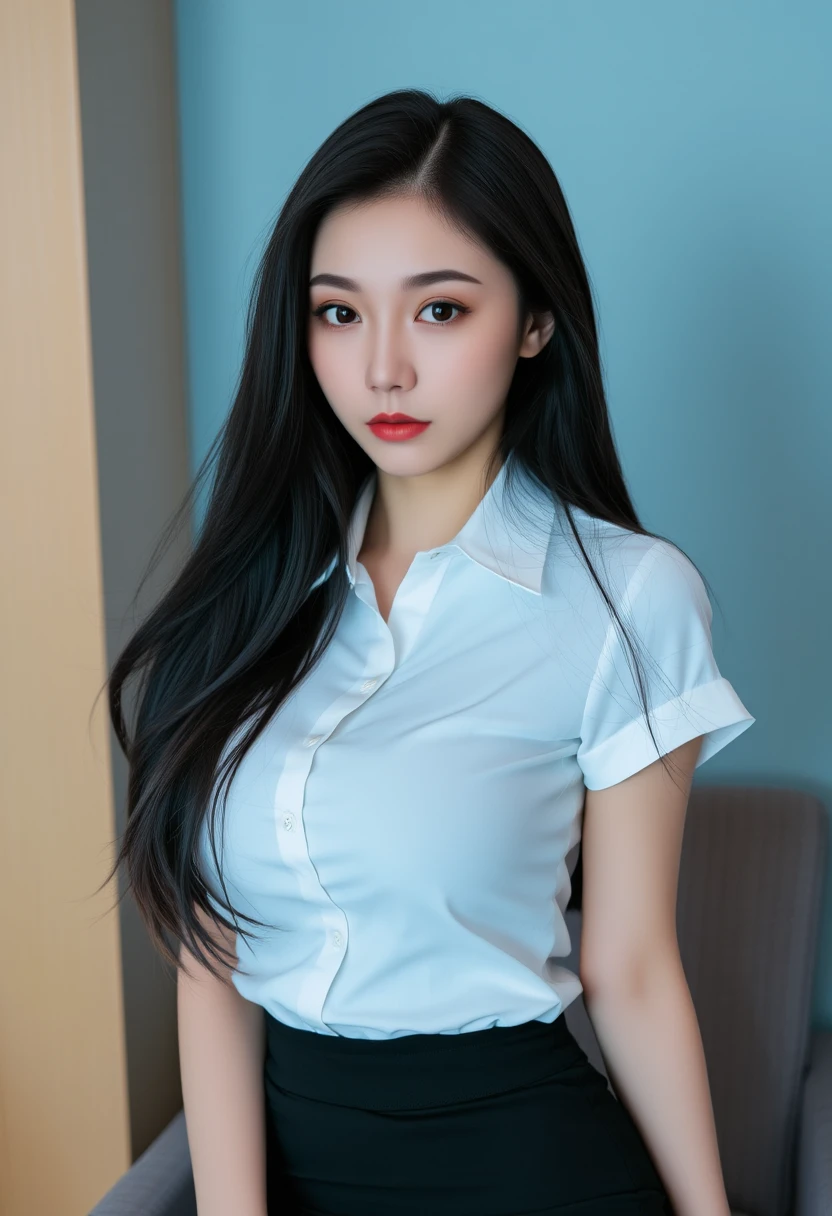 Ulzzang-6500-v1.1, (OriginalPhotographs:1.2), (Lifelike:1.4), Beautiful detailed girl, Very detailed eyes and face, Beautiful breakdown, absurdities, Incredibly ridiculous, hugefilesize, Ultra detailded, high-definition, very detailled, best qulaity, The Masterpiece, kemomimi, ((micro skirt)), illustration, very detailled, CG, unified, 8k壁紙, That's great, finely detailled, The Masterpiece, best possible quality, Highly detailed CG uniform 8k wallpaper, light on face, Cinematic Lights, 16 year old girl, ((No panties)),((Cross your hands at the waist)), ((dynamicpose))), (Camel toe), (Get wet), (Panty hose), ((Sitting by the pool)),((C cup)), 18 Prohibition, eros,