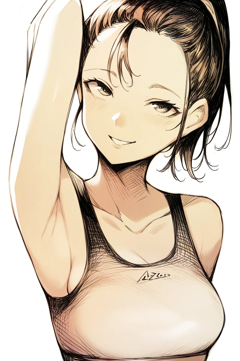 (,young girl ,short stature,gyaru)) ,flat chest,nsfw,,big head, ,black hair,twintail,rotund.,evilsmiling,,cowboy shot,hand pointing at viewer, nude ,stand