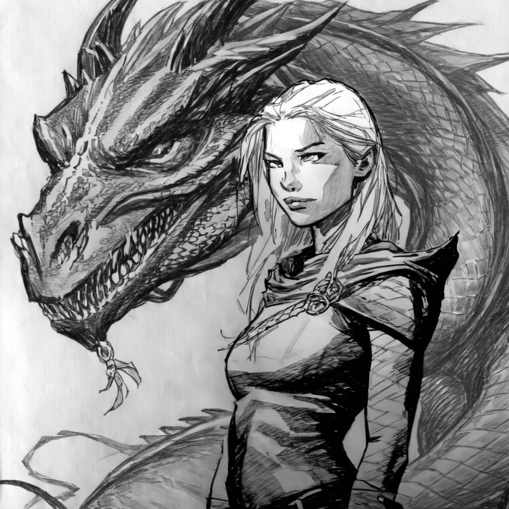 drawix17girl and dragon<lora:drawix17:1>