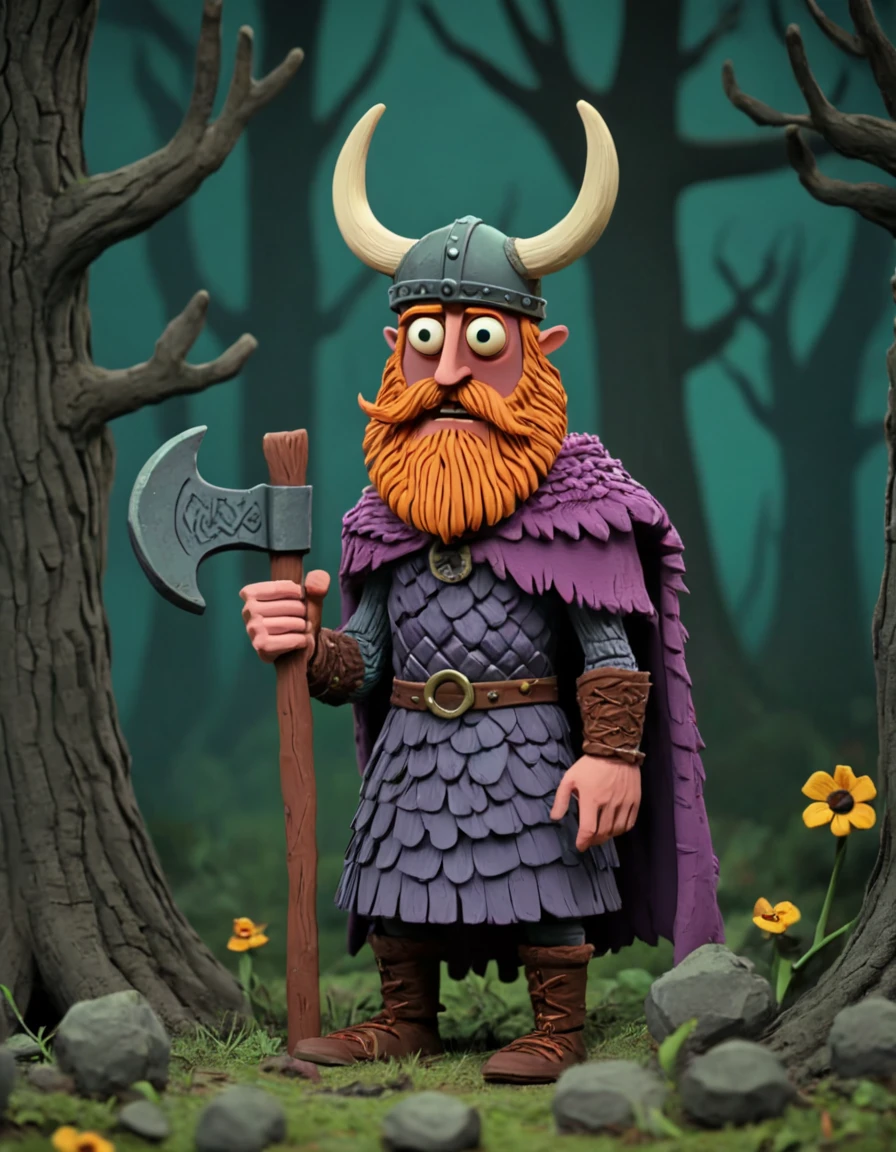 novuschroma51 style viking claymation <lora:novuschroma51 style_claymation:1>