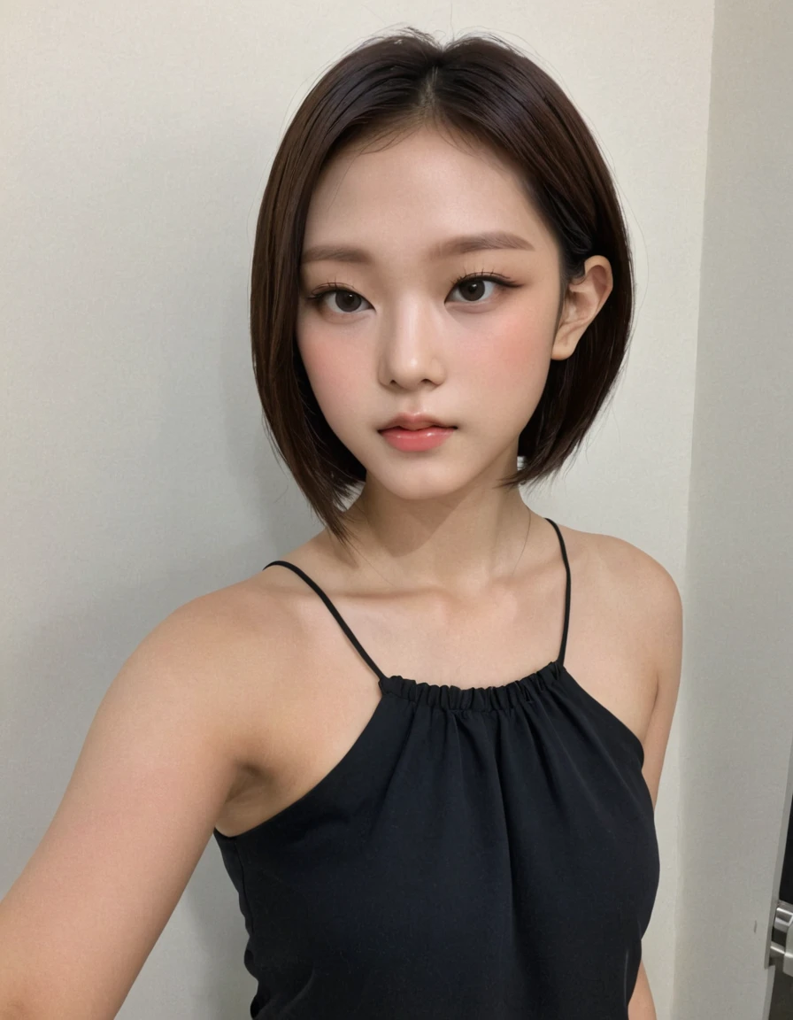 asian woman, korean idol, chiffon top, selfie