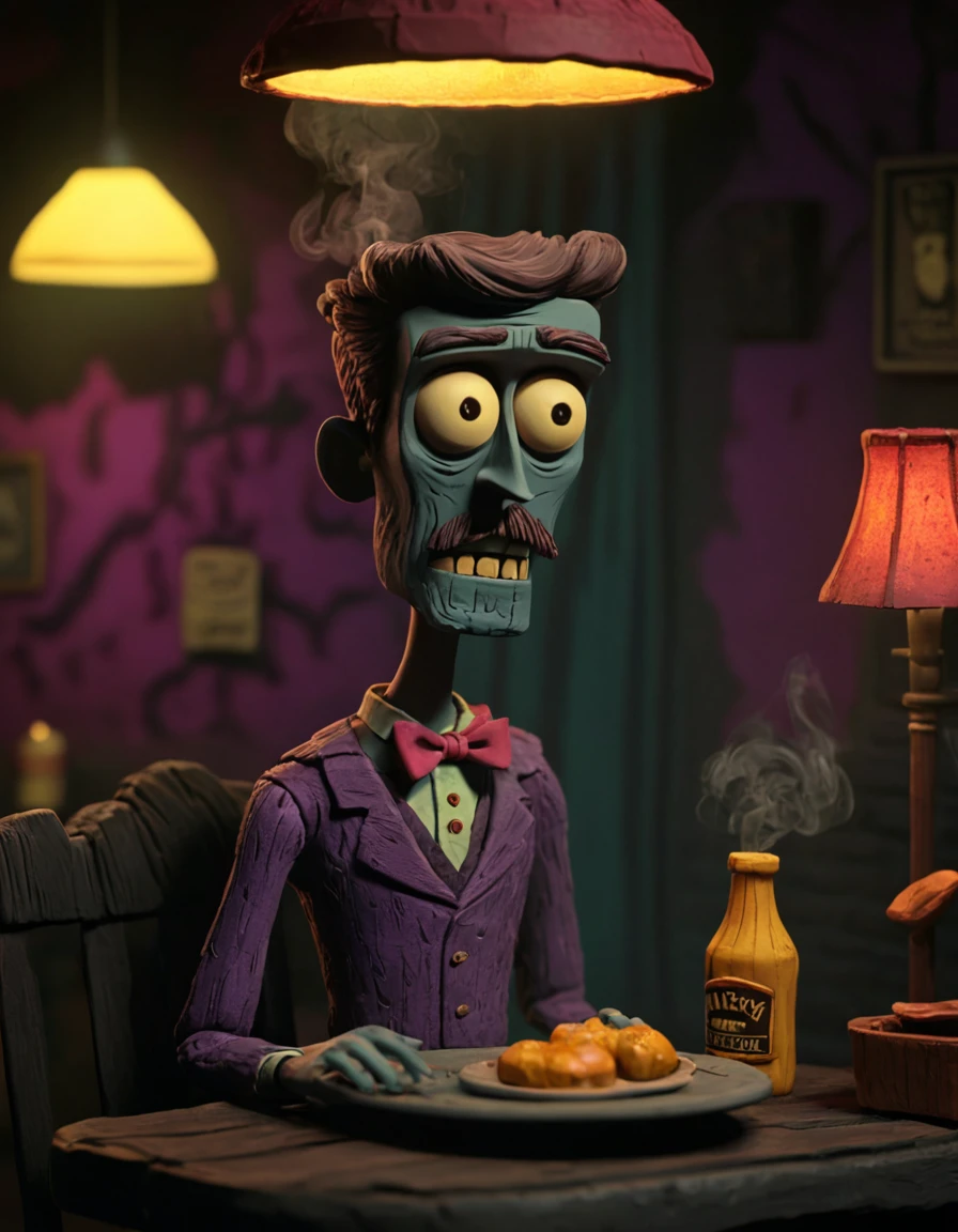 novuschroma51 style dimly lit speakeasy with a smoky atmosphere  claymation <lora:novuschroma51 style_claymation:1>