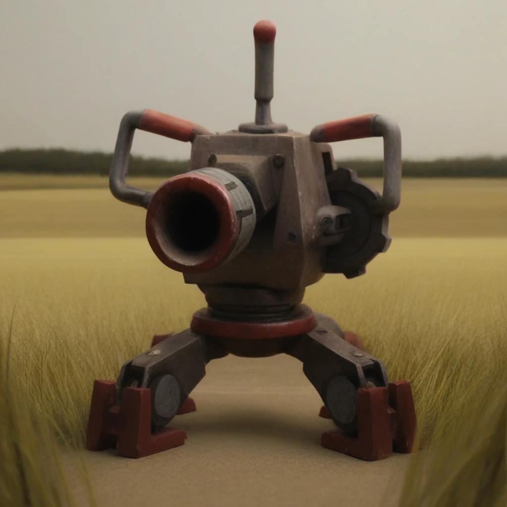 turret in a field