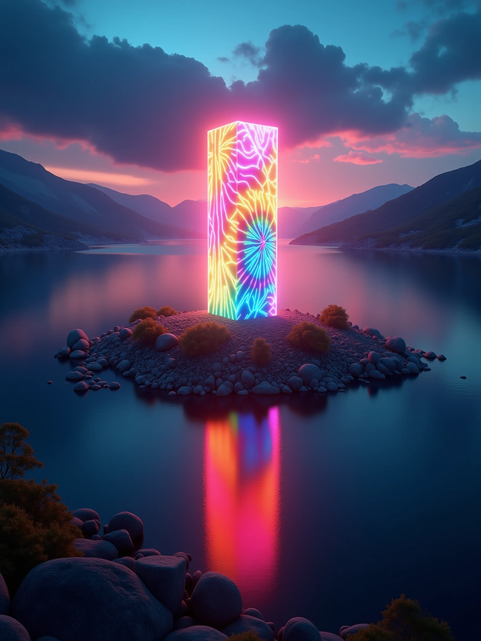 Glowing Tiedye FLUX & SDXL