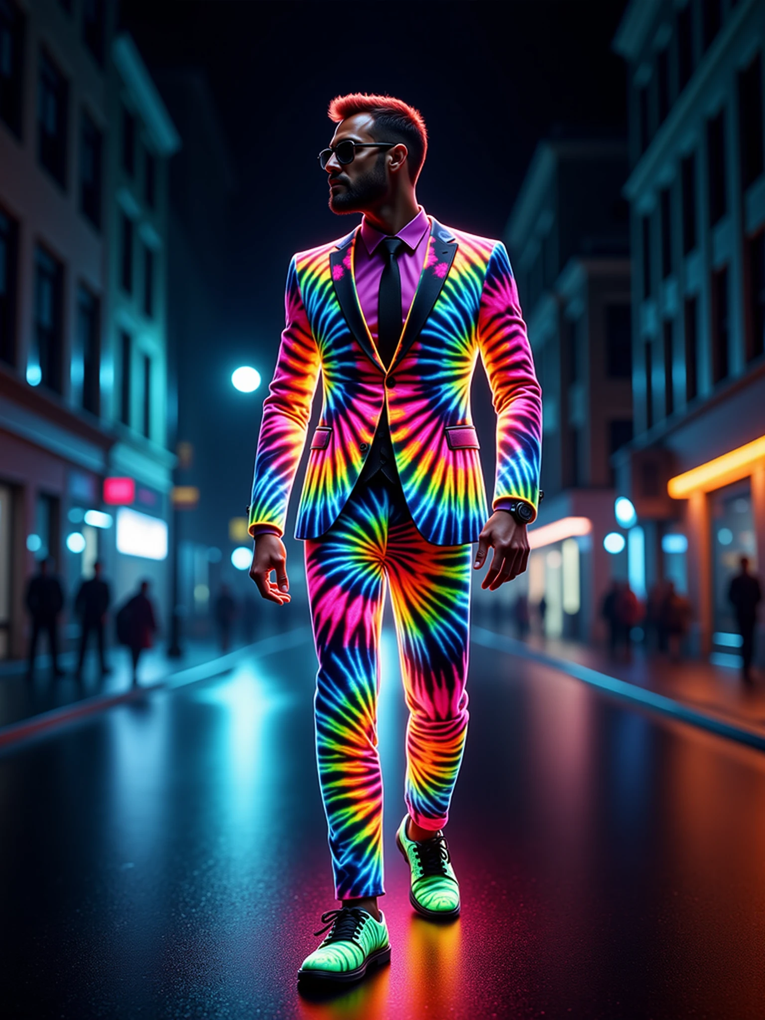 Glowing Tiedye FLUX & SDXL
