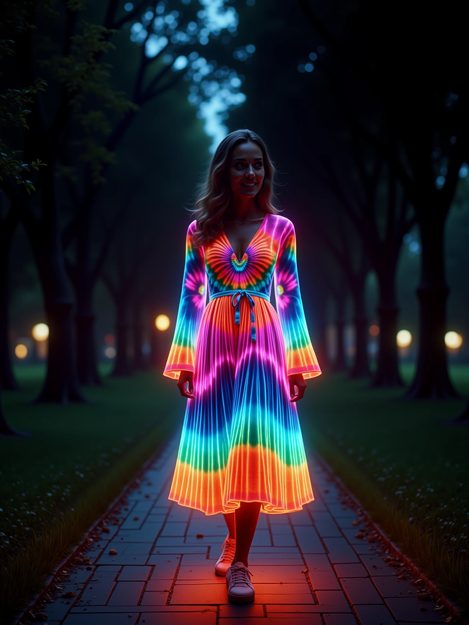 Glowing Tiedye FLUX & SDXL