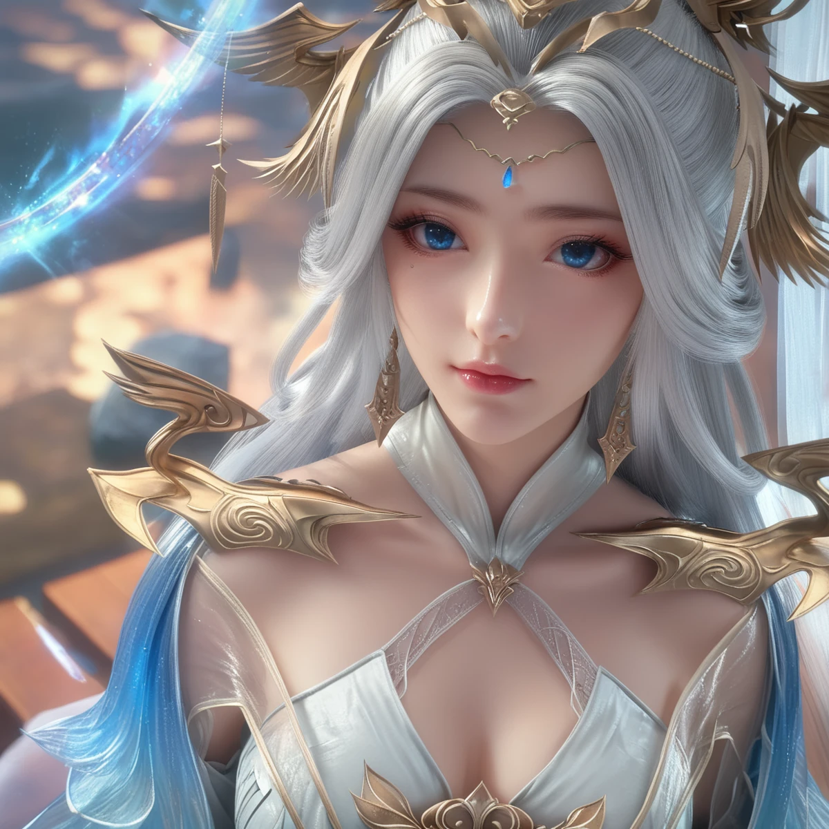 black background wall, blurred background, highest quality, close up of a woman, perfect face, perfect figure, alluring, charming, super hd, textured skin, super detail, 8k, extra large breasts, divine breasts, breast exposure, perfect face, delicate eyes, seductive, charming, half nude, 3d rendered character art 8k, fantasy characters, 3DCG, close-up of a woman, close-up of boobs, perfect face, perfect figure, alluring, charming, textured skin, super detailed characters, 8k, high detail, high quality, fantasy character, 3DCG, masterpiece, CG contest best work, CGstation, peerless beauty, 3DCG, movie bloom, movie soft light, skin texture, skin white as jade, flawless, delicate nose, peerless beauty, sister, royal sister, 3D movie character 8K, movie bloom, movie soft light, skin texture, white as jade, flawless, ghostly work