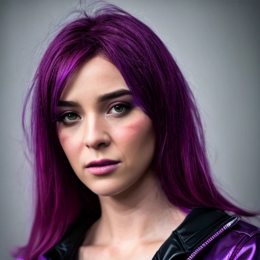 (three-quarter shot, camera SONY A7S III, len 18mm, f1.6.). Dynamic body pose, hands on pockets. woman, beauty, green hair, purple eyes, wearing trendy modern urban clothes. Pikles, perfect eyes, sparking purple eyes, perfecteyes, detailed skin, intricate details, random waterdrops on her face, hair and clothes, intense. High quality, Hyperdetailed, depth of field, Ambient Light, Movie Still, Film Still, Cinematic, Cinematic Shot, Cinematic Lighting, award-winning photography, perfect composition, ambient occlussion, 64K UHD.