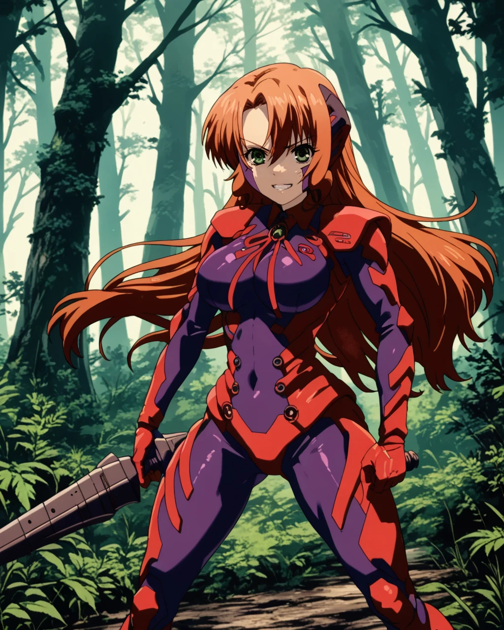 score_9,score_8_up,score_7_up,source_anime,
day,forest,
Rebecca_Randall,1girl,solo,large breasts,
pilot suit,weapon,
looking_at_viewer,
standing,grin,<lora:Rebecca_Randall_PONY:1>,