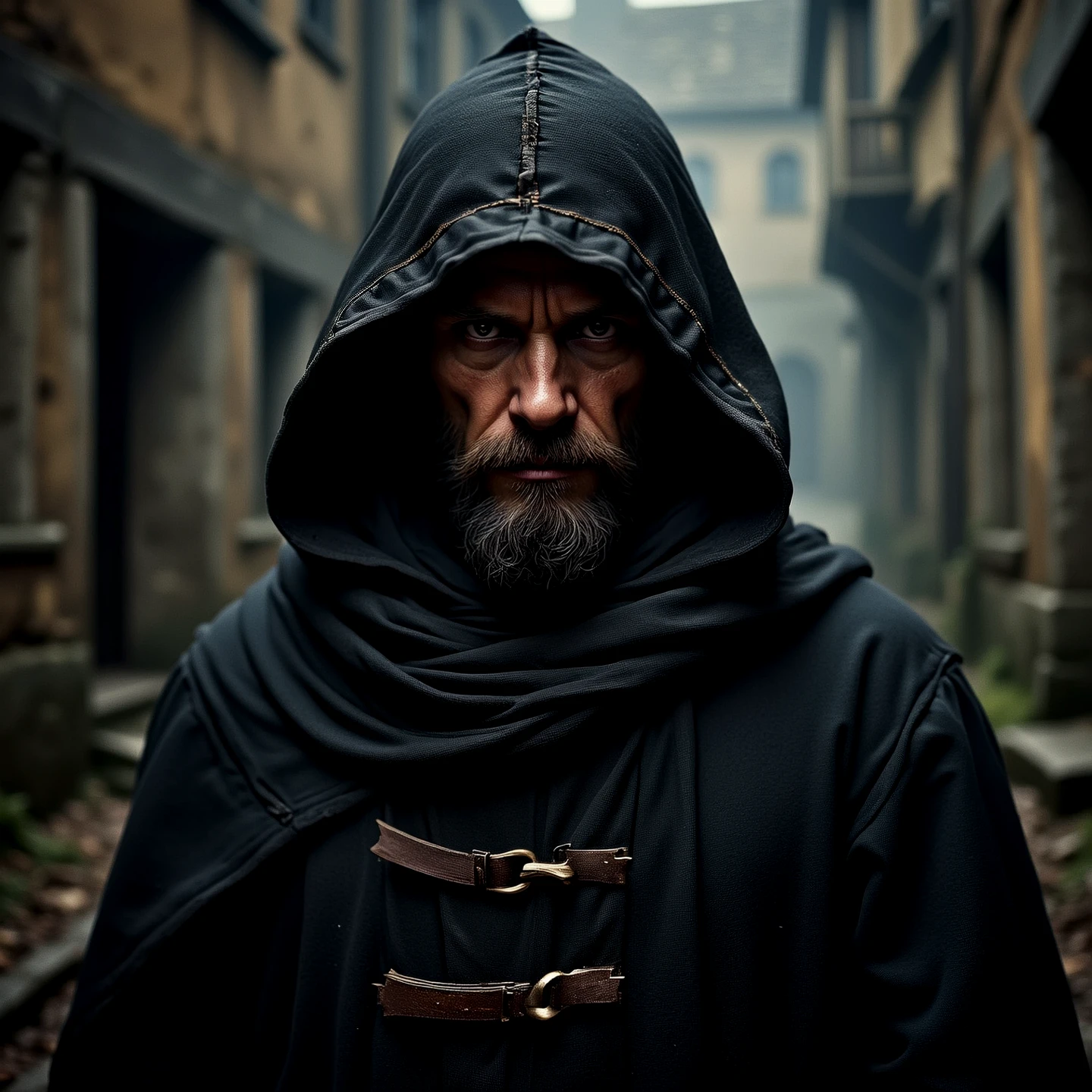 Evil dwells within a man dressed as a monk. His mysterious eyes disguise a barely concealed secret. He is the devil. Beware.
Atmospheric, moody, rustic. Misty.
mdvlCE