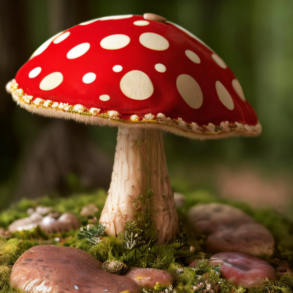 masterpiece, intricate photo, toadstool, photo realistic, hyper realistic, highly detailed, sharp focus, cozy outdoor lighting, colorful, friendly colors, best quality, high resolution, 8K