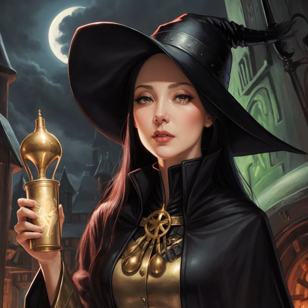 modelshoot style, (extremely detailed CG 8k wallpaper) full body photo of the most beautiful work of art in the world, Brazilian witch, with a chalice in her hands, black silk valley, pale skin, black silk tunic, necromancy magic, medieval era, photorealistic painting by Ed Blinkey, Atey Ghailan, Studio Ghibli, by Jeremy Mann, Greg Manchess, Antonio Moro, trends in CGSociety, Intricate, High Detail, Sharp Focus, Dramatic and Photorealistic Painting Art by Midjourmey and Greg Rutkowski --auto --s2