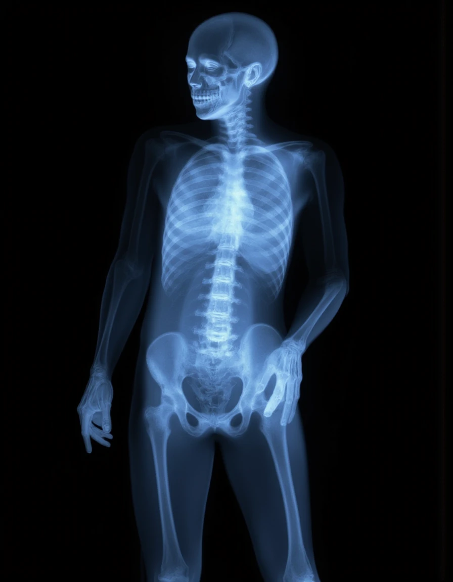x-ray of a human body