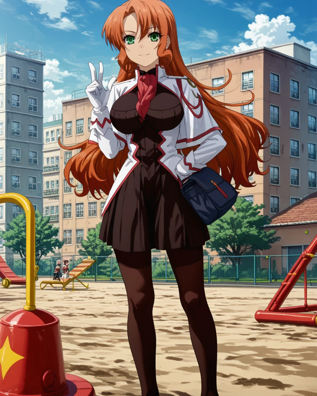 score_9,score_8_up,score_7_up,source_anime,
day,city,playground,
Rebecca_Randall,1girl,solo,large breasts,
school uniform,
looking_at_viewer,
standing,smile,kind_smile,full body,<lora:Rebecca_Randall_PONY:1>,