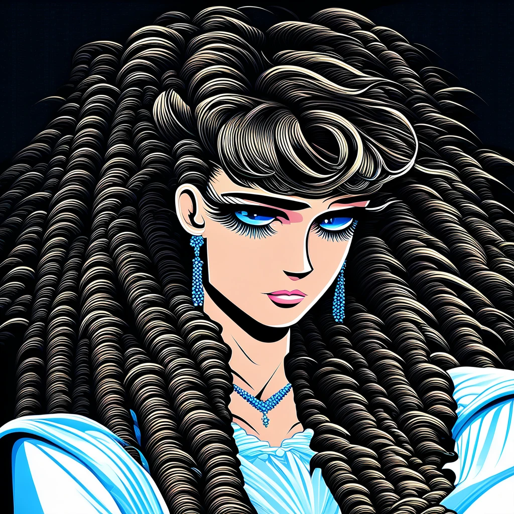 Drill curls, Ringlets curls, Hairstyle, Drill hair