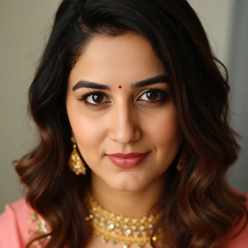 A close up of a beautiful Indian young woman, Vaidehi_PGM