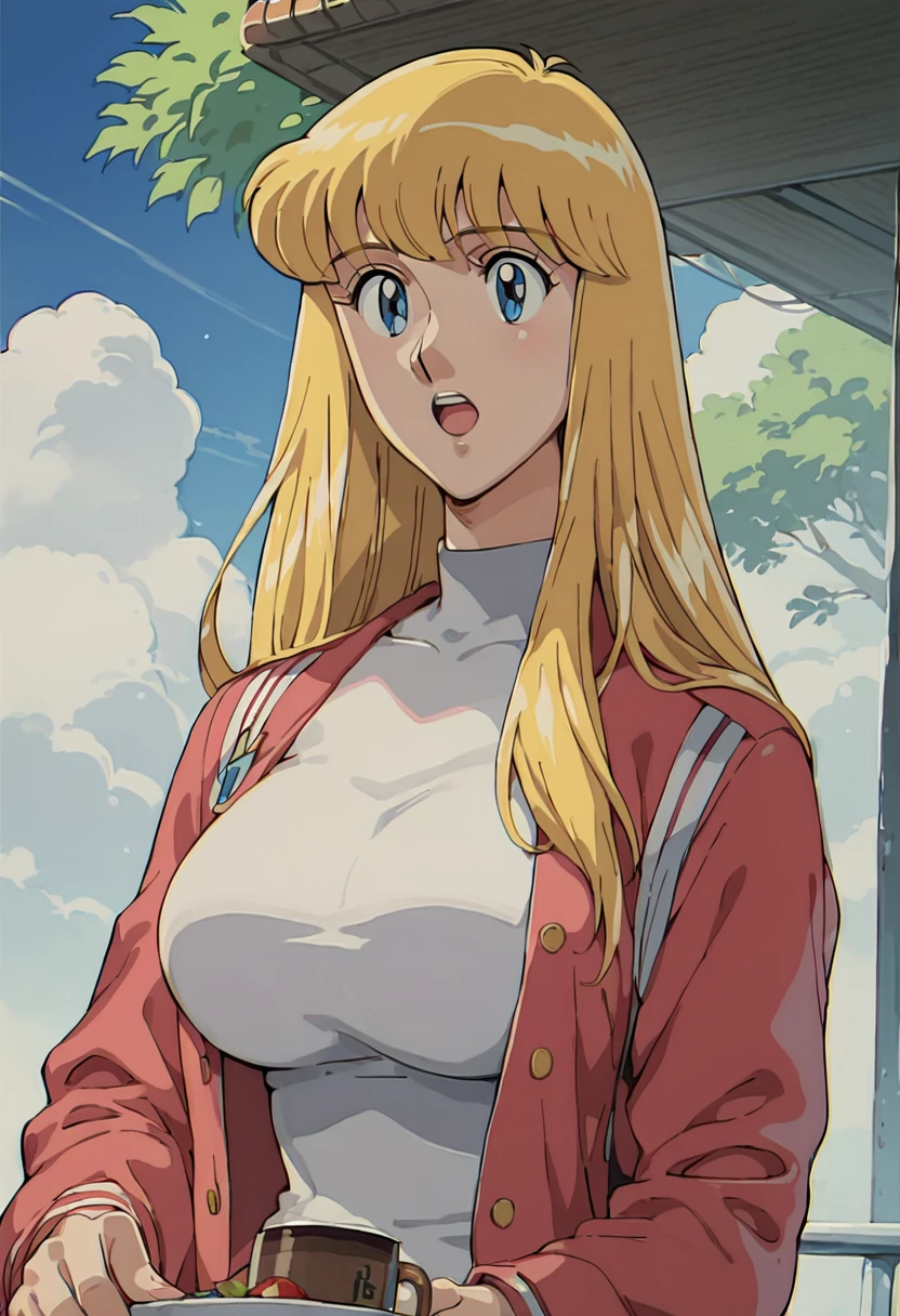 score_9, score_8_up, score_7_up, highres, masterpiece, 1woman, solo, long hair, sexy, r3iko, busty, breasts, blonde hair, anime coloring, large breasts, retro artstyle, 1980s (style)