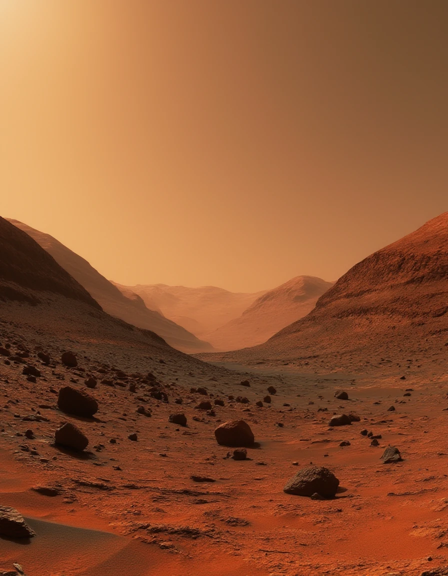 <lora:Mars_Surface_Real_Mars_Pictures__Curiosity_Marsrover:1>stunning cinematic picture of the mars surface.