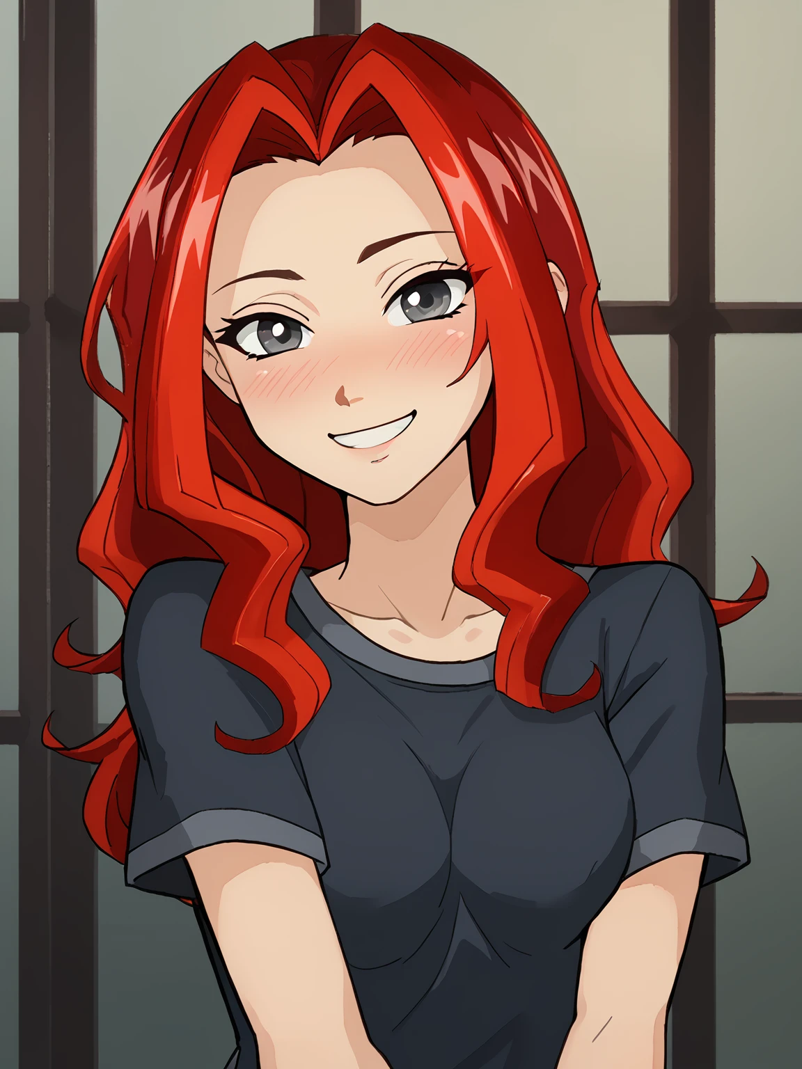 (3wcherry), red hair, grey eyes
score_7_up
<lora:3wcherry:1>
1girl, score_7_up, smile, blushing