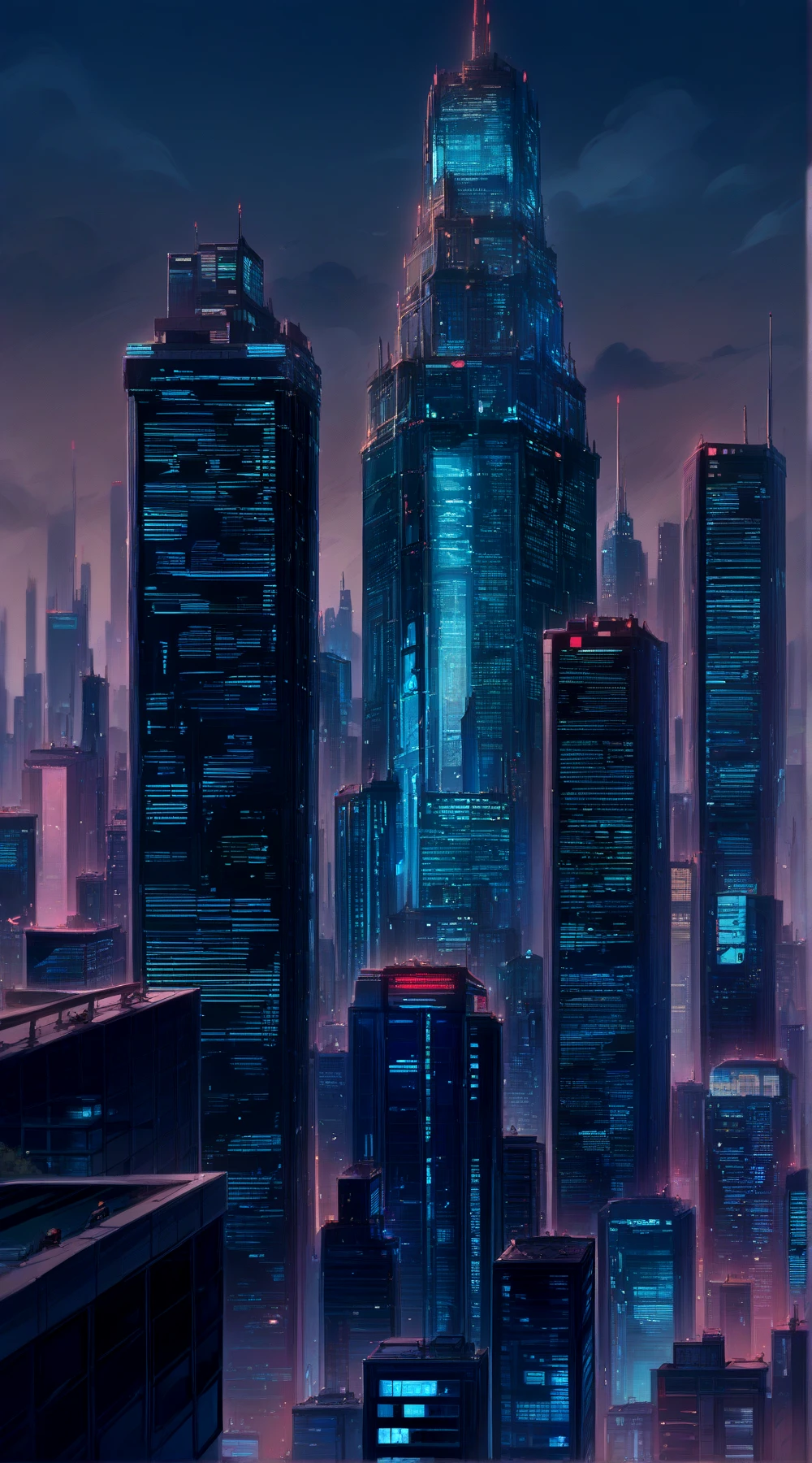 score_9, score_8_up, score_7_up,
<lora:Dystopian_Future_(Architecture)_(Pony)_(AD):0.85> Dystopian Future, monumental architecture, architecture, city, cityscape, scenery, building, skyscraper, future, scifi, science fiction, <lora:watervfx:0.35> <lora:more_details:0.35>
8K, In'ei, chiaroscuro, rim lighting, perfect depth of field shot, beautiful, sharp focus, crisp details, subsurface scattering and reflections, 
wide boulevards, busy city center, large plazas, plazas, miserable haze, dark rainy overcast skies, black clouds, abysmal haze, photographic realism, buildings, skyscrapers, metropolis, 8K CGI render, oppressive scale of architecture, black titanium, science fiction masterpiece, dark buildings and skyscrapers, dark oppressive sky, black skyscrapers, dark grey skyscrapers, black titanium skyscrapers, supertall skyscrapers, holograms, holographic monument, scifi, super scale skyscrapers and buildings, dystopia, dystopian, night time, night sky, sheer concrete, irregularly shaped buildings and skyscrapers, sheer skyscraper wall, authoritarian, plutonian, dark picture, dark future, dark scifi, building size play, 
BREAK zPDXL, zPDXLxxx, <lora:sdxl_lightning_8step_lora:0.4> <lora:detailed_notrigger:0.5>