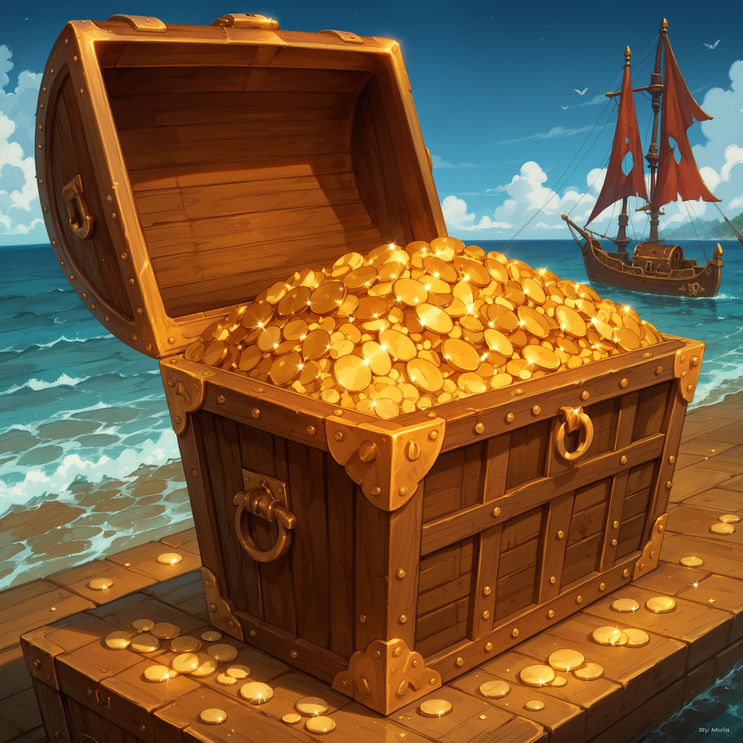 score_9, score_8_up, score_7_up,treasure chest,chest,opened treasure chest,pirate theme,night,dark cinematic background,on pirate ship, <lora:Opened_reasure_chest:0.8>