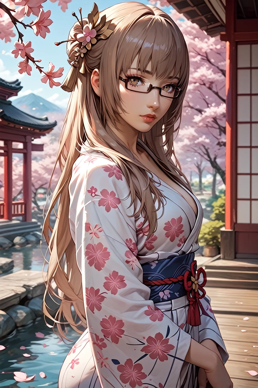 score_9, score_8_up, score_7_up, score_6_up
<lora:CKatherine:0.8>
CKatherine, 1girl, long hair, brown hair, brown eyes, glasses, looking at viewer, yukata, japan, cherry blossoms, hair ornament