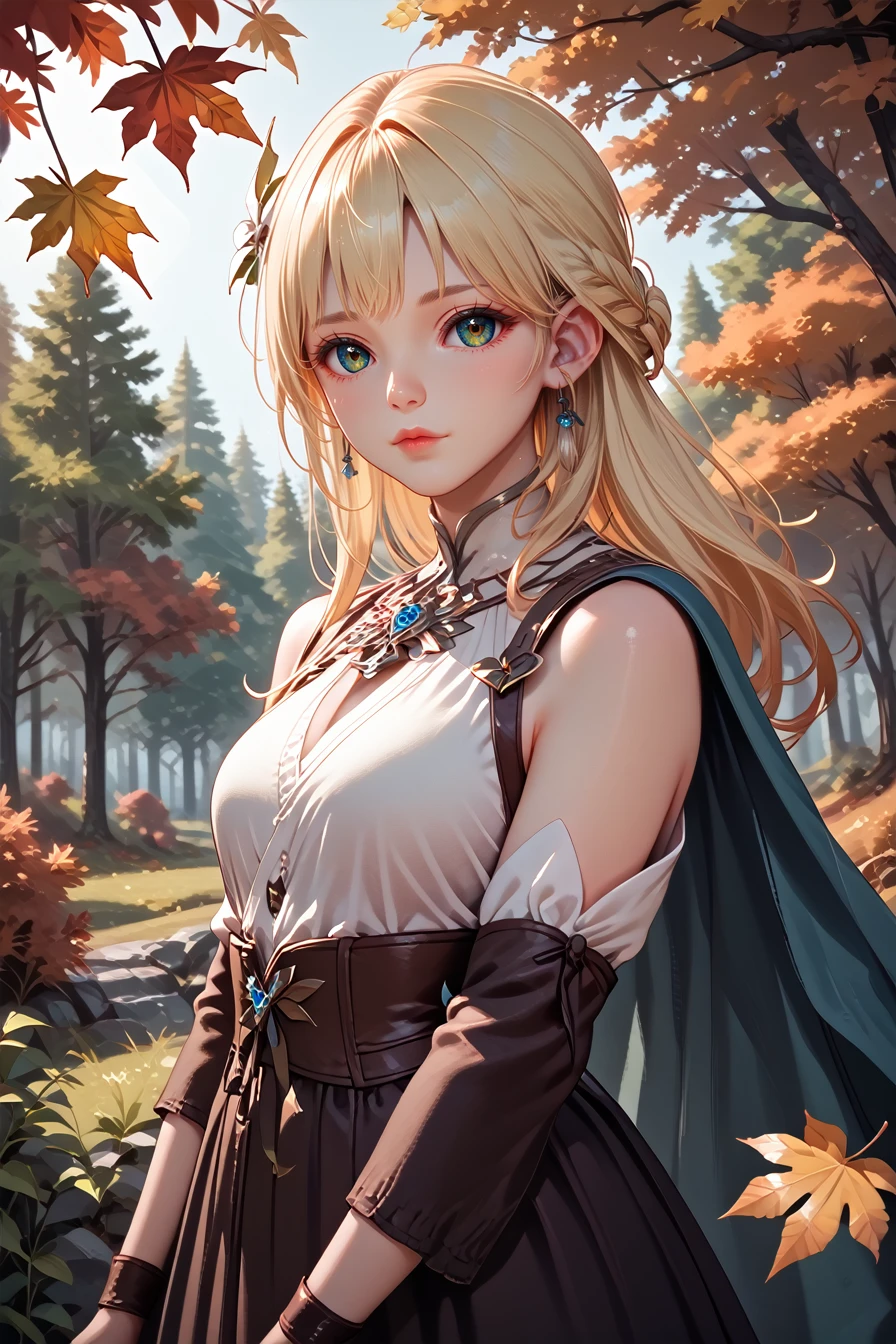 score_9, score_8_up, score_7_up, score_6_up
<lora:LANineveh:1.0>
LANineveh, 1girl, blonde hair, long hair, looking at viewer, autumn forest with falling leaves in the background, warm earthy tones, cozy and nostalgic feel