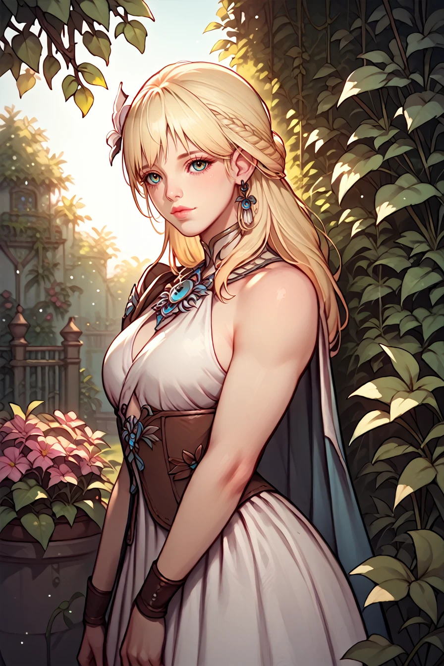 score_9, score_8_up, score_7_up, score_6_up
<lora:LANineveh:1.0>
LANineveh, 1girl, blonde hair, long hair, looking at viewer, standing in a sunlit garden, surrounded by blooming flowers, soft focus background with bokeh, gentle breeze rustling through leaves, romantic and dreamy ambiance