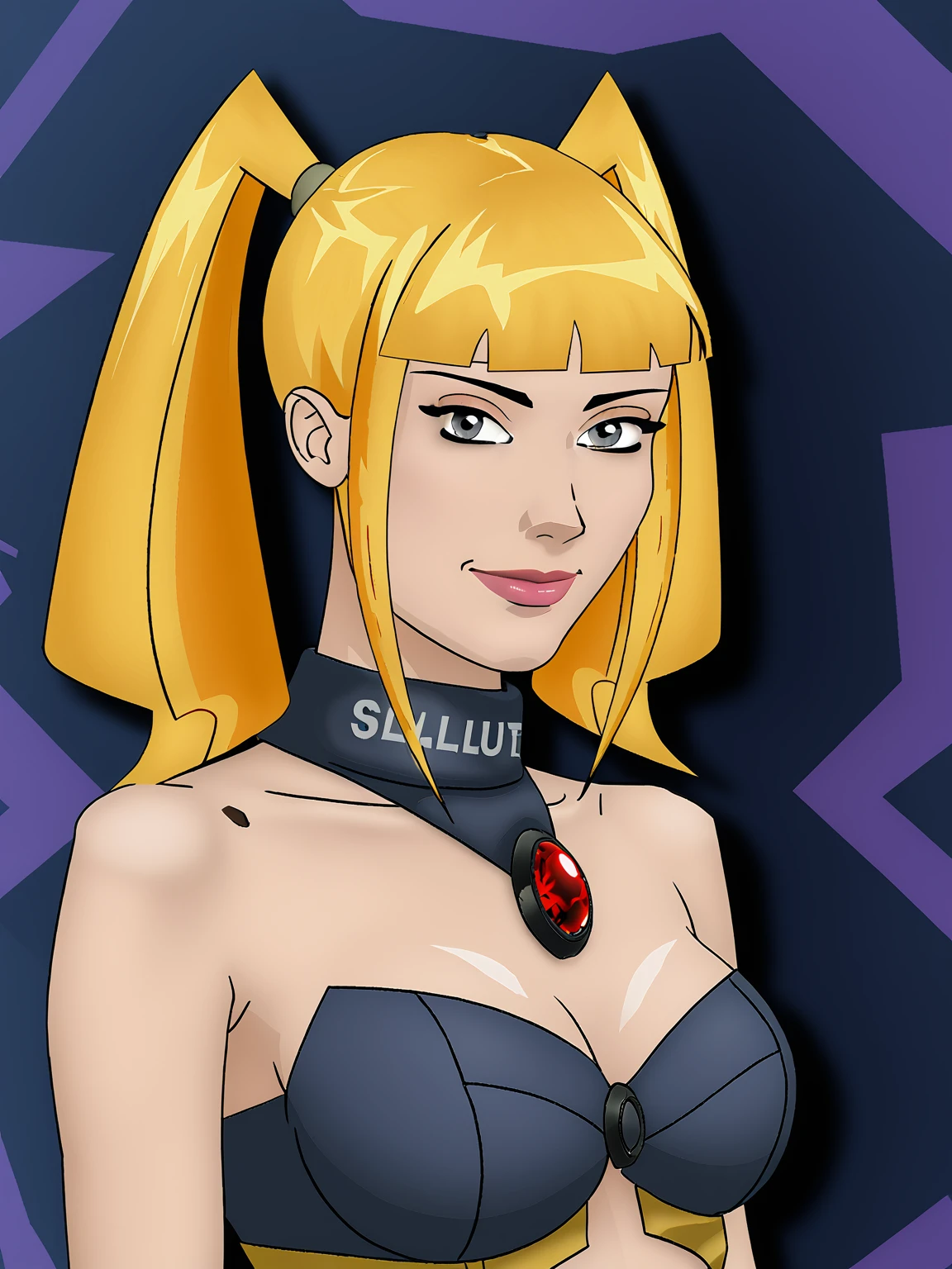 slut squad, (3wmelody), grey eyes, blonde hair,
<lora:3wmelody:0.9>, looking at viewer, smiling
1girl, ace, shoulders, paldrons
abstract background, solo
realistic, photorealistic
