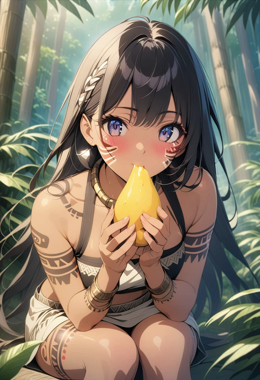 Anime Amazon Rainforest Tribal Style V1