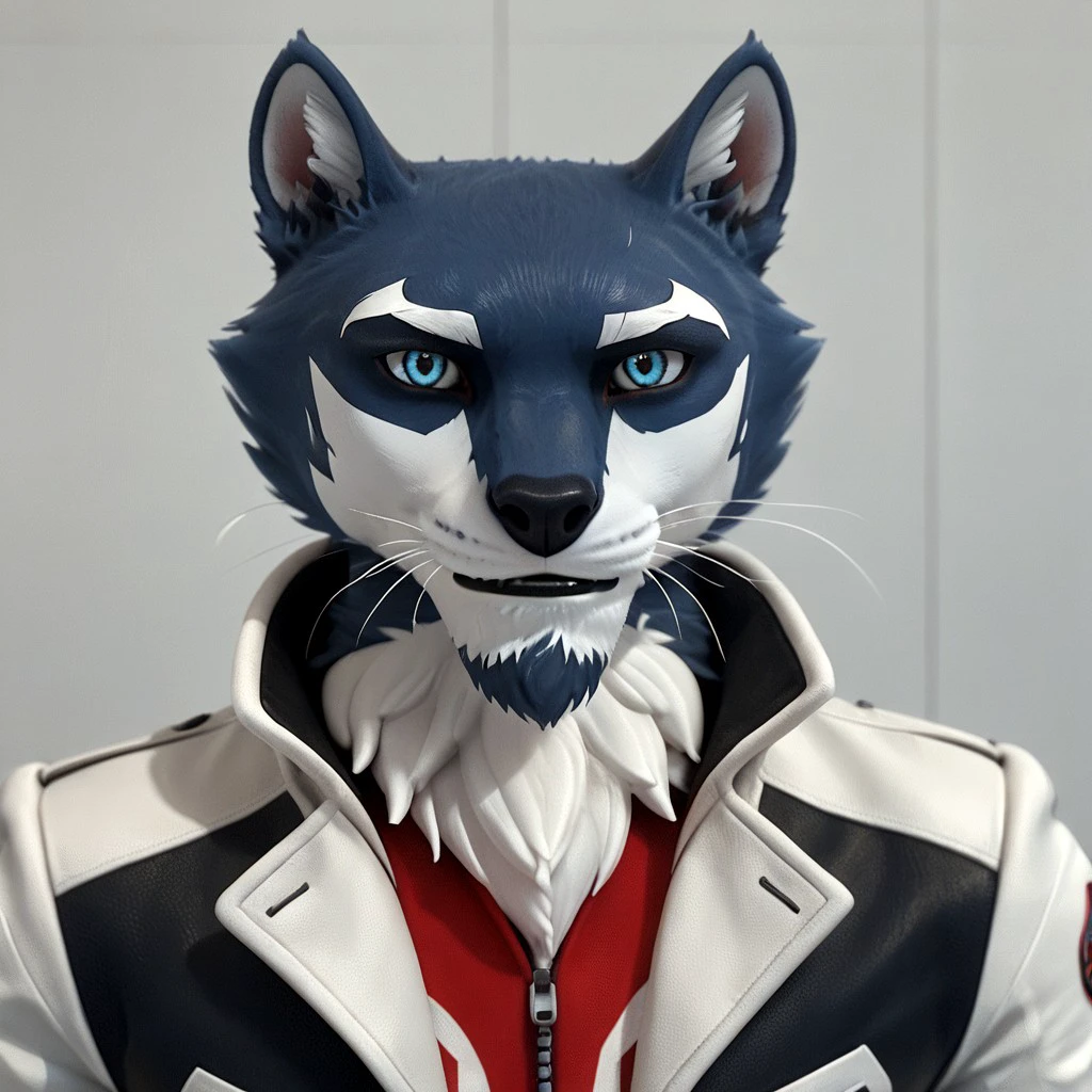 score_9, score_8_up, score_7_up, score_6_up, score_5_up, score_4_up, score_4, source:furry, detailed face, detailed eyes, detailed fur, furry male, solo, 1boi,
BREAK
Pike, rimba racer, anthropomorphic wolf, dark blue fur, white markings, white eyebrows, white inner-ear, blue eyes, black lip, (red t-shirt, jacket, fingerless gloves, jeans, tail, goatee, waist-up)
BREAK
<lora:add-detail-xl:1.5> 
<lora:DetailedEyes_V3:1>