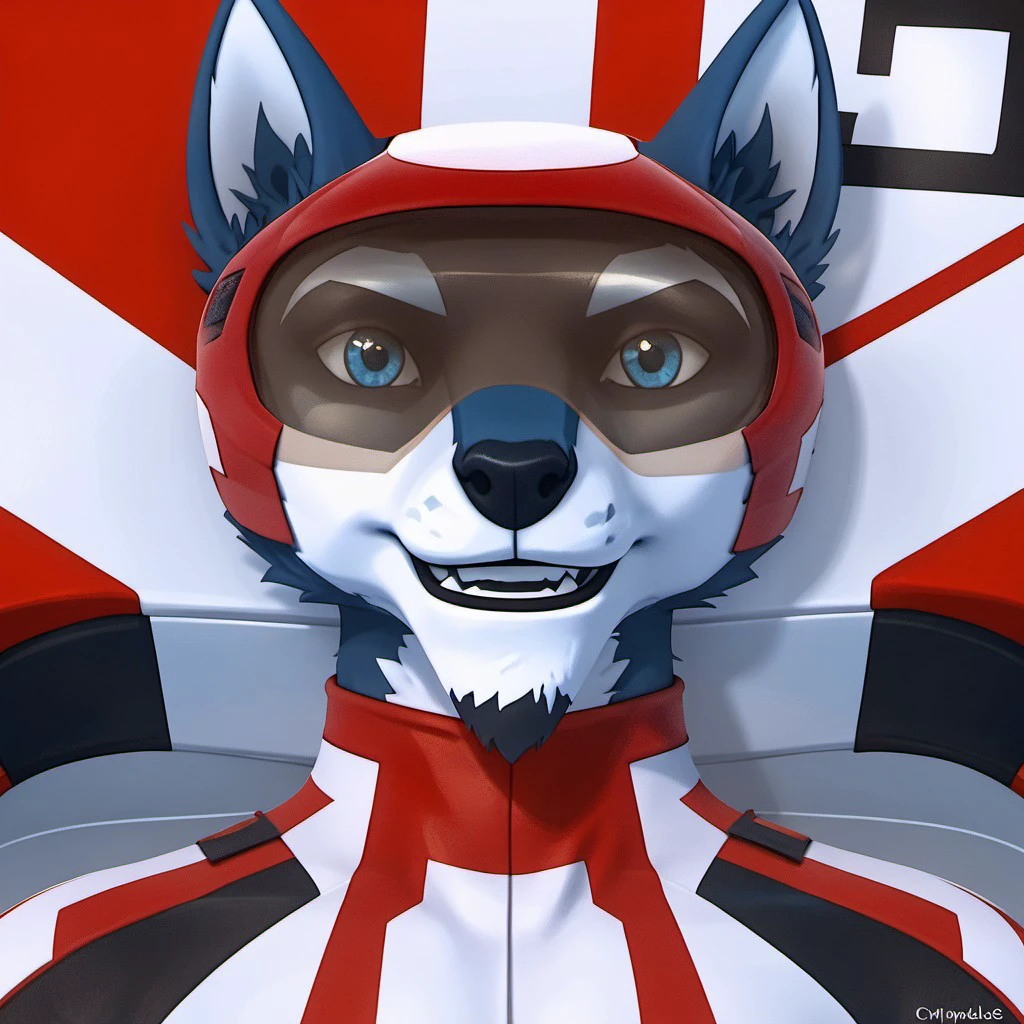 score_9, score_8_up, score_7_up, score_6_up, score_5_up, score_4_up, score_4, source:furry, detailed face, detailed eyes, detailed fur, furry male,
BREAK
Pike, rimba racer, dark blue fur, white markings, white eyebrows, white inner-ear, blue eyes, black lip, smiling, racing suit
BREAK
<lora:add-detail-xl:1.0>