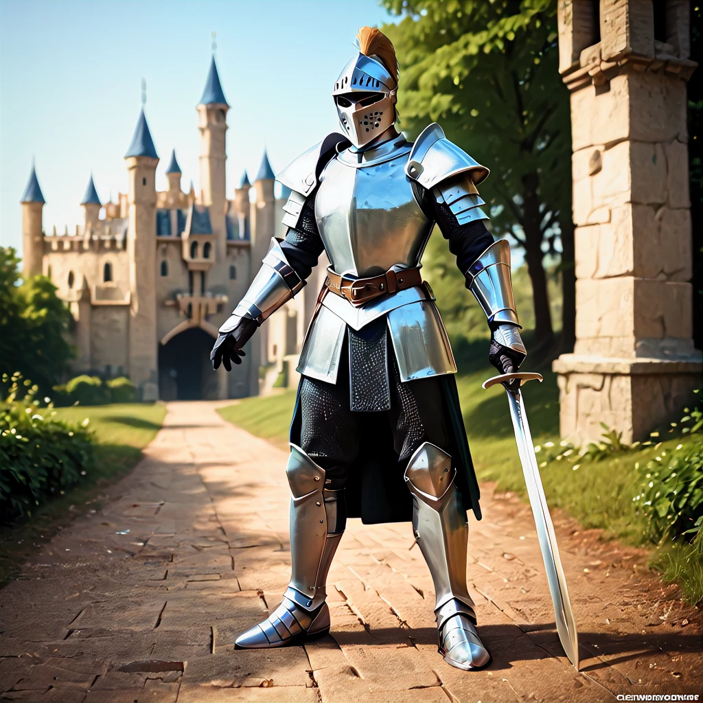 score_9,score_8_up,score_7_up,,source_photo,cinematic,realistic,solo,knight,full body,helmet,holding sword,outdoors,castle, zPDXLrl