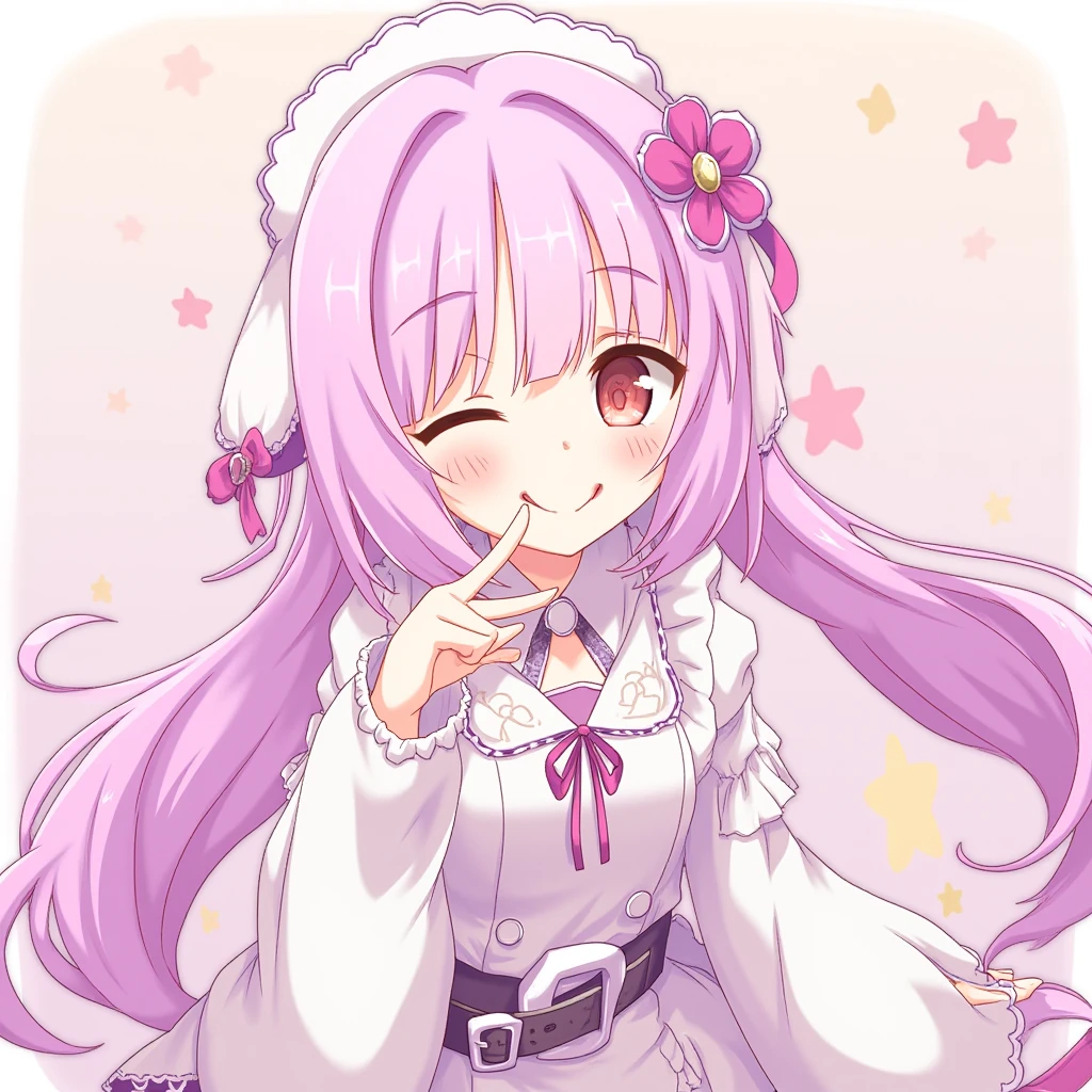 1 anime girl with "Princess Connect! Re: Dive." style,