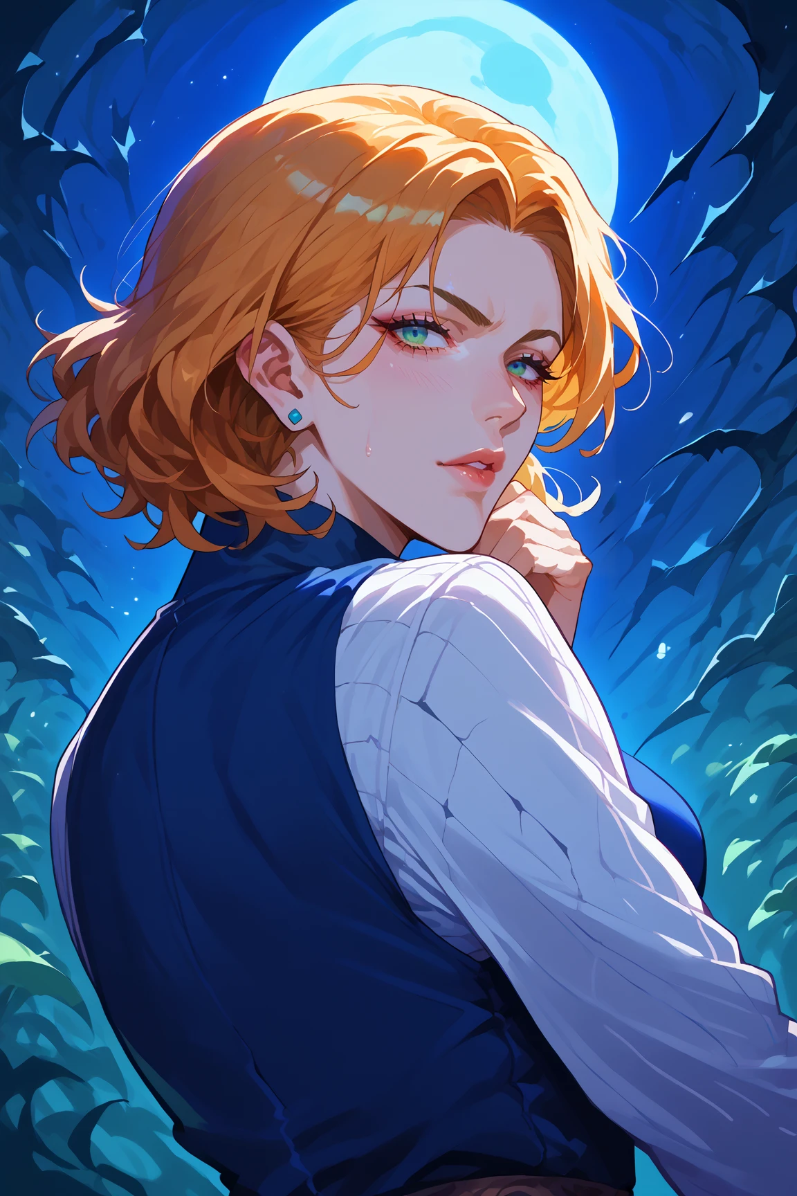 score_9, score_8_up, score_7_up, score_6_up, source_anime, solo, 1girl, night, dark environment, Blend swirling, whirlpool-like patterns of intense and contrasting colors, with spiraling motions and chaotic color interactions