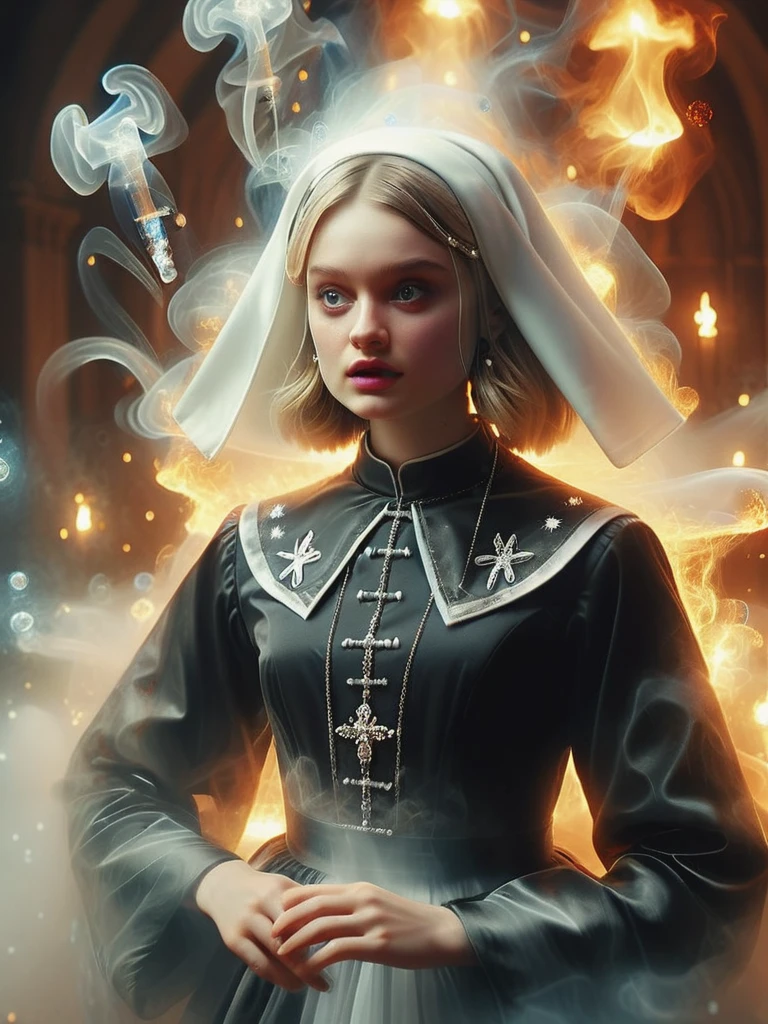 a professional absurdres sharp focus intricately detailed full torso photograph of
(Bella_Heathcote:1.1), face focus,
cosplaying as Mr. McGoo wearing a bedazzled nun outfit that seems a little gauche,
dancing,
<lora:Bella_Heathcote-SDXLe12:0.8> ,
<lora:Ghostly_Style_SDXL:1> ais-ghostly,
<lora:ExplosionMagic:1> explosionmagic , excessive energy, smoke, glowing aura