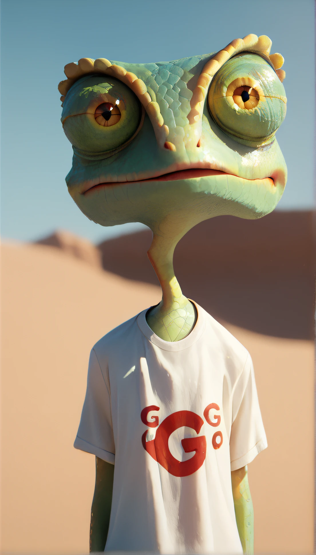 score_9, score_8_up, score_7_up, score_6_up, rango, desert background, red t-shirt