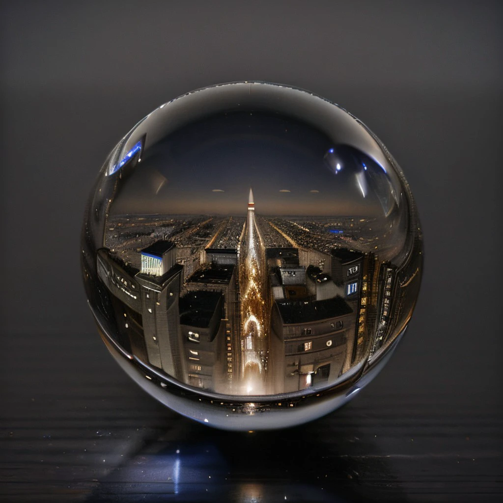 masterpiece, best quality, intricate photo, San Francisco in a over ground hovering glass sphere, hyper realistic, highly detailed, sharp focus, high resolution, 8K, <lora:GlassSphere_v11:0.7>