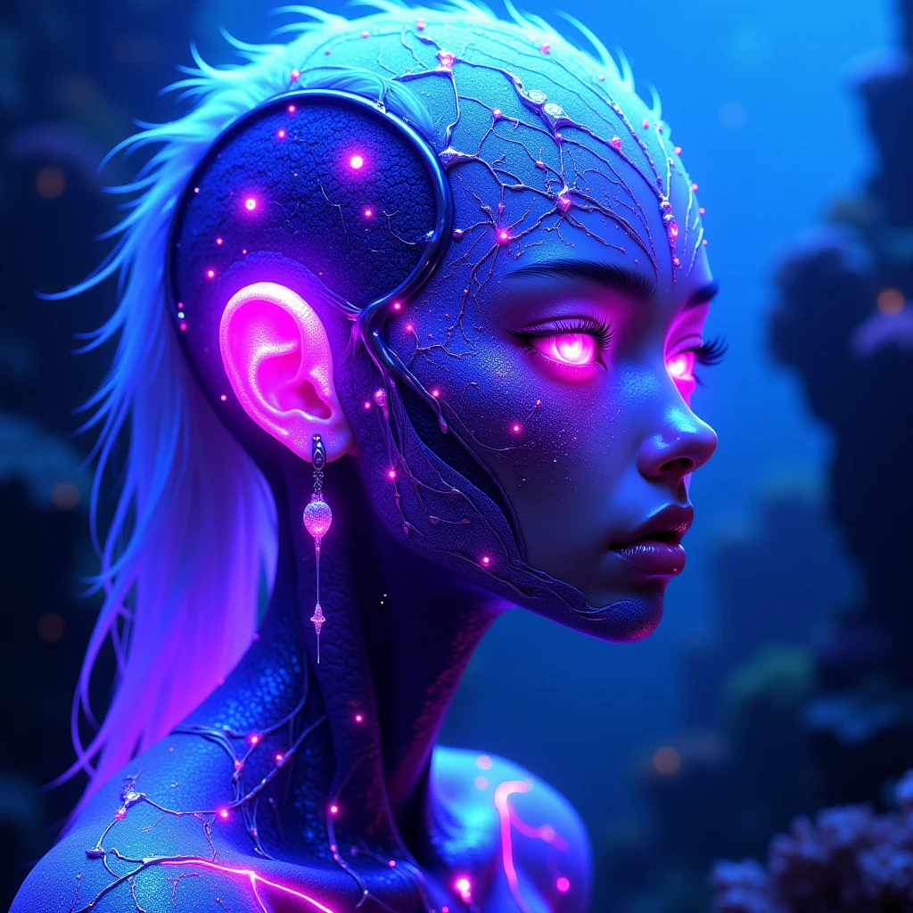 slime girl, slimegirlsupremacy, slimegirlsfw, A slime creature, detailed slimy texture, gooey and viscous appearance, (cute eyes:1.5), bright neon colors, fluorescent glowing, surreal fantasy landscape, colorful alien environment, glowing, bioluminescent plants, cinematic lighting, detailed 3D render, vibrant colors, high detail, masterpiece, best quality, very aesthetic, absurdres