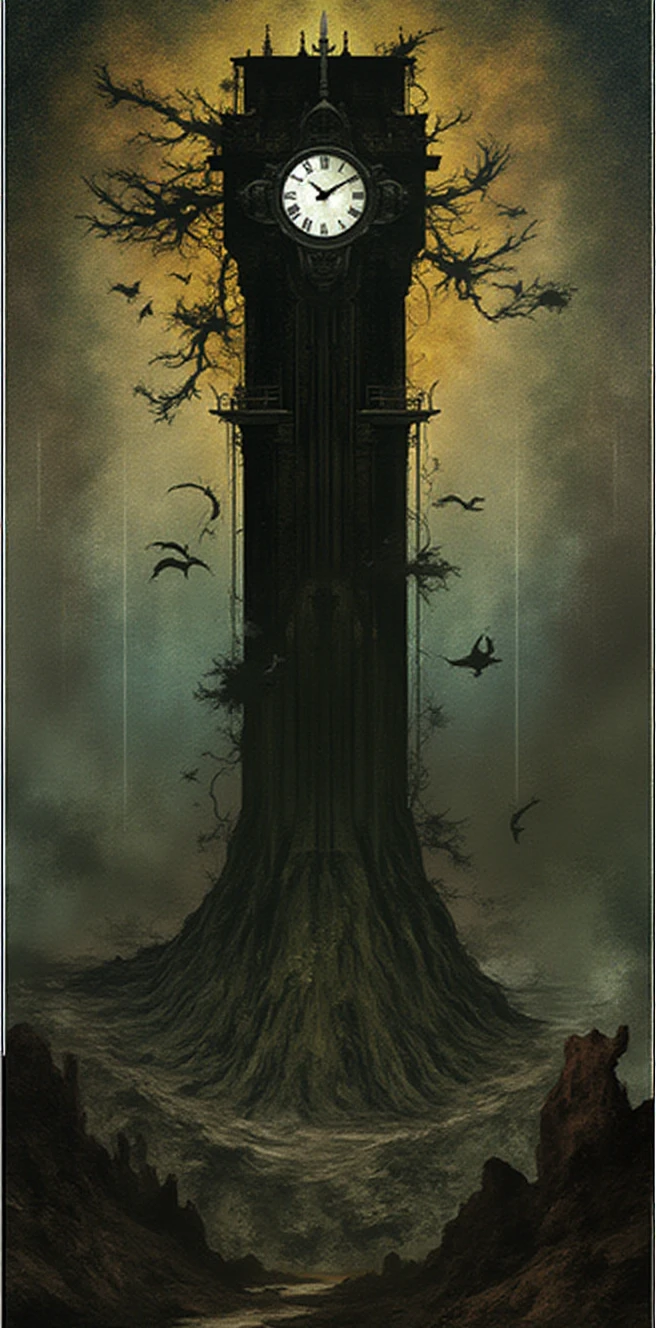 the tower. Dr4GnAg3 tarot card 