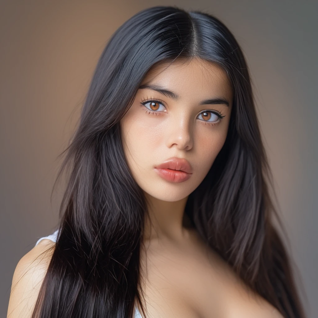 (shot on Hasselblad X2D 100C,ISO 50, shallow depth of field, bokeh, sharp focus on subject), <lora:SDXL_Blaire_White_Youtube:1>,blair3whit3, 1girl, solo, black hair, breasts, long hair, brown eyes, lips, realistic, looking at viewer, upper body