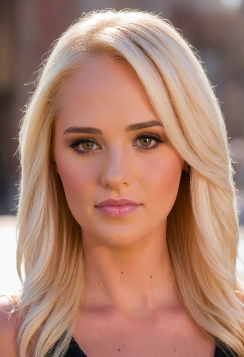 closeup head and shoulders portrait,tomi lahren,woman,street,<lora:Tomi Lahren SDXL:0.9>,