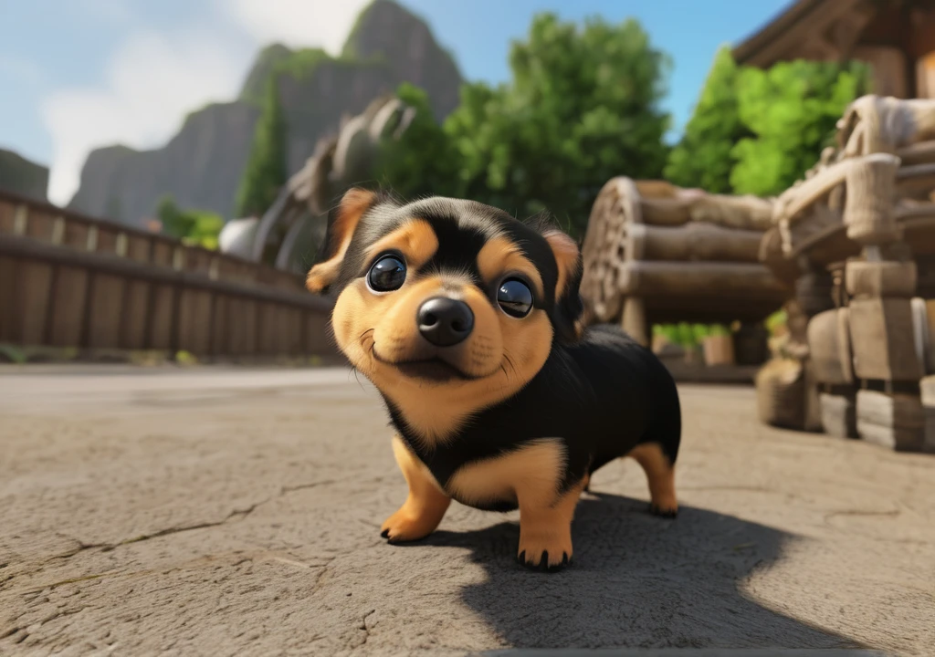 no humans, a cute, kawaii <lora:add_detail:0.7>, (Yunadog) (dog:0.5) (micropig:0.5), high-resolution, realistic, detailed textures, sharp focus, natural lighting, cinematic lighting, highly detailed, ultra-detailed photograph, 8k, rich details, high quality,  <lora:weed yuna:0.8>