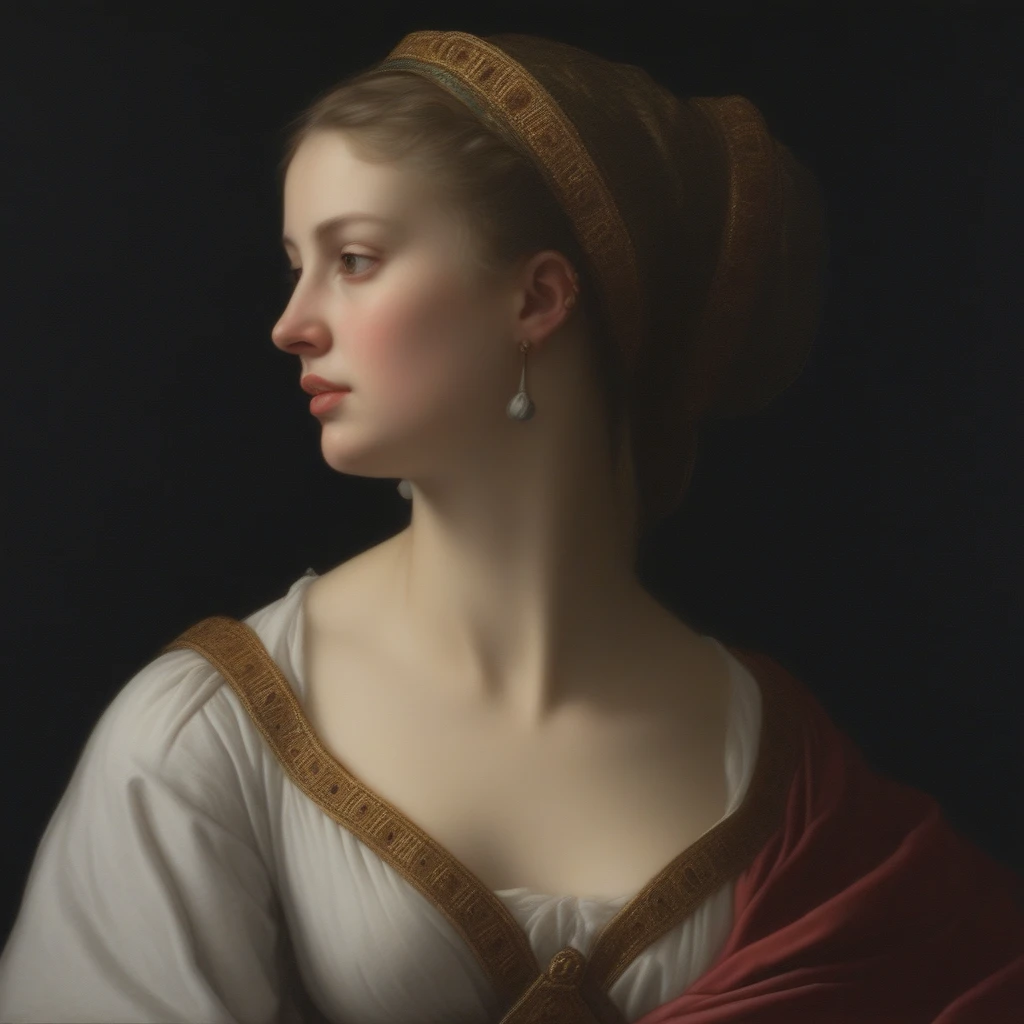 beautiful noble woman, Realism, Academic Art, Classical