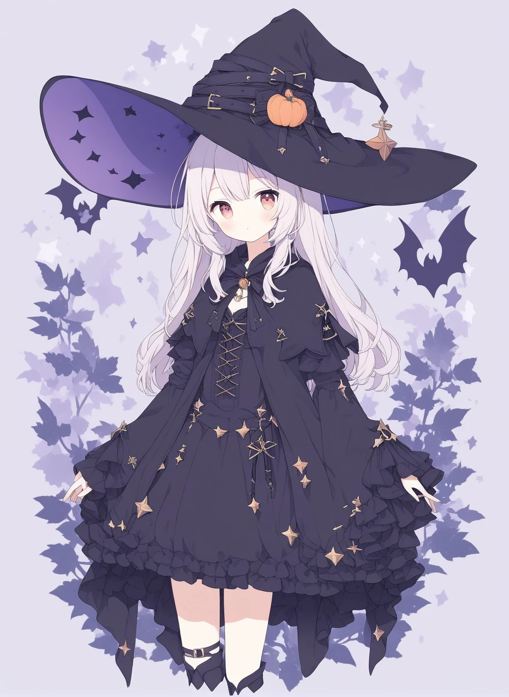 <lora:Potaletta:1> potaletta, 1girl, witch outfit , cute , detailed background